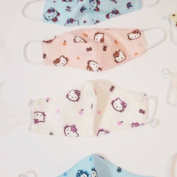 7x day WK HANDMADE Hello kitty cat FACE COVER MASK - Picture 2 of 12